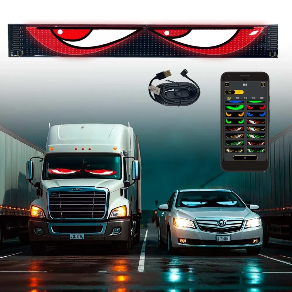 LED intelligent dynamique des yeux pour voiture DEVITCO