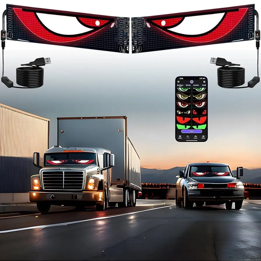 LED intelligent dynamique des yeux pour voiture DEVITCO