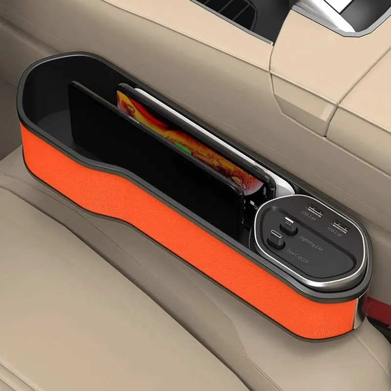 Organisateur de Voiture Multifonction avec Chargeur Sans Fil et Ports USB DEVITCO