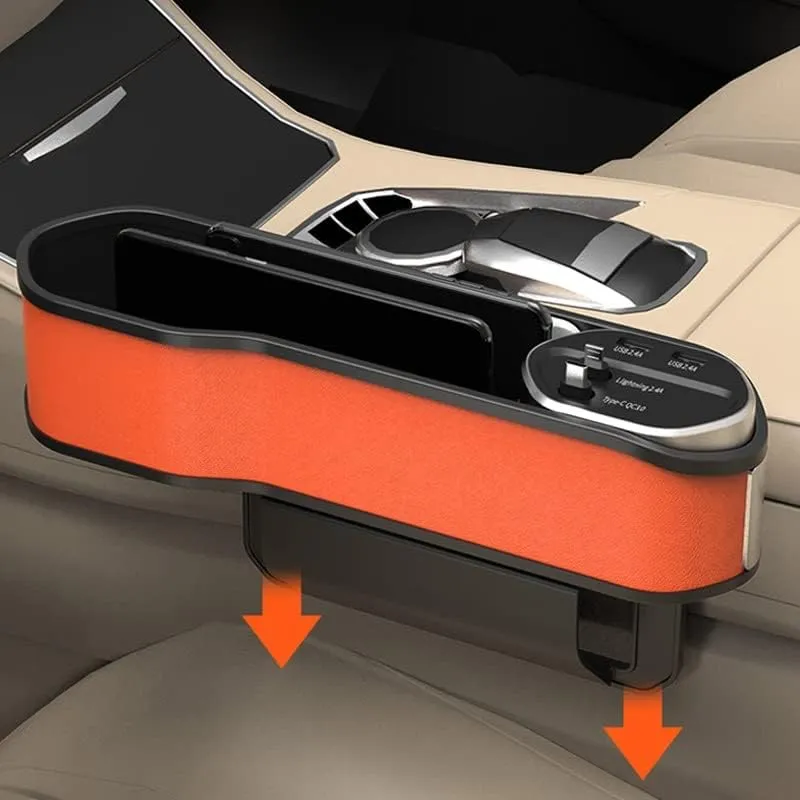 Organisateur de Voiture Multifonction avec Chargeur Sans Fil et Ports USB DEVITCO