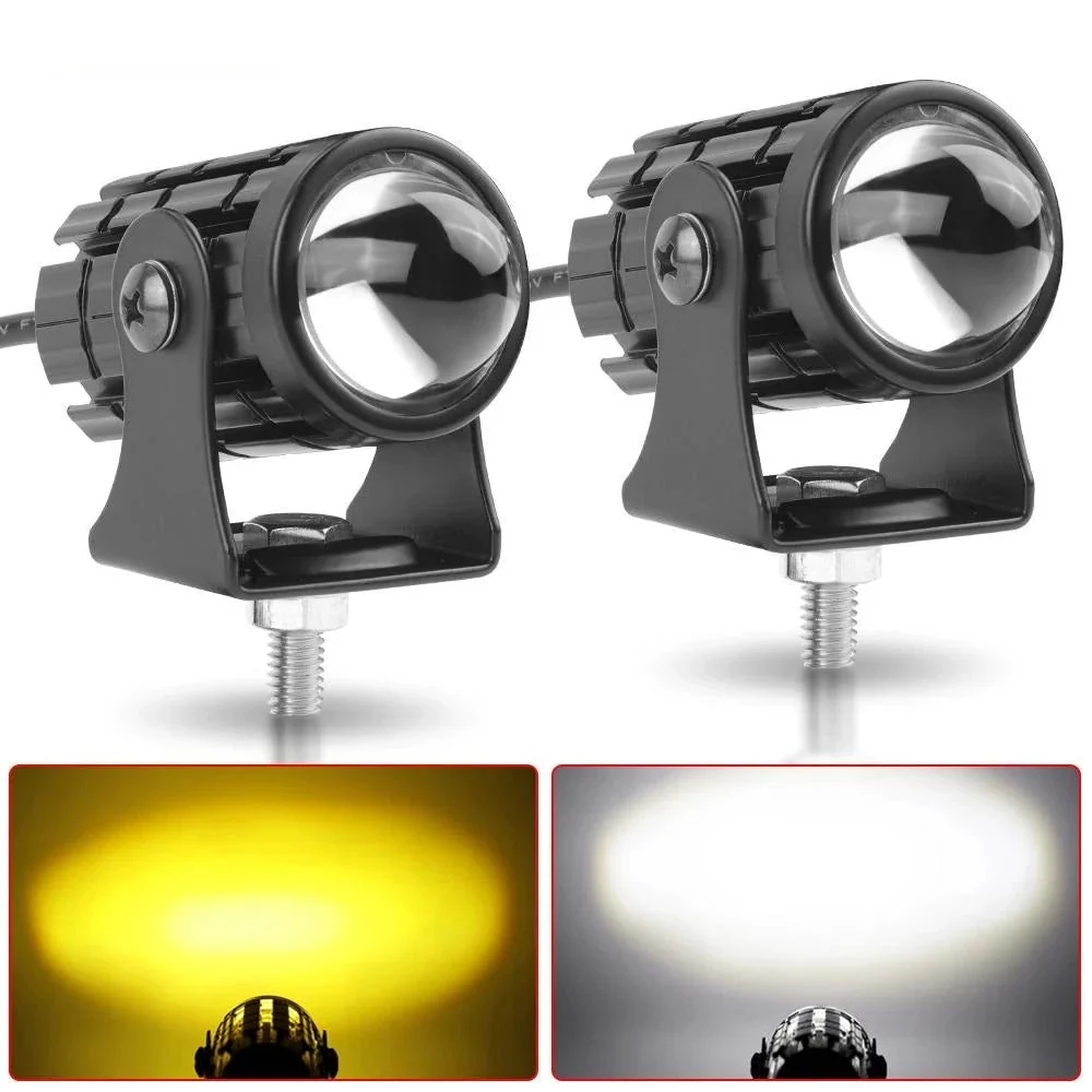 Pack de Deux Phares Puissants à LED pour Moto DEVITCO