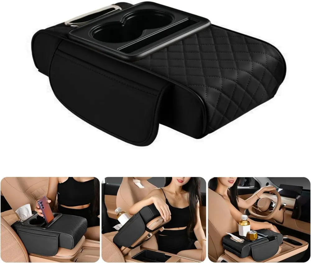 🔥SUPER PROMO🔥Accoudoir Multifonction avec Porte-Gobelet pour voiture DEVITCO