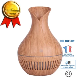 TD® Diffuseur d'arômes diffuseur d'arômes à grains de bois Purification d'huiles essentielles creuses bureau voiture lante...