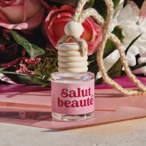 Diffuseur de parfum pour voiture Saint-Valentin - Senteur Framboise "Salut beauté"