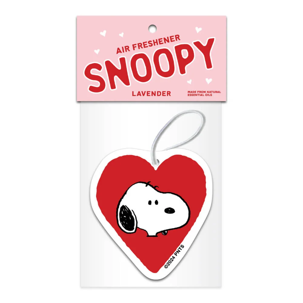 Diffuseur de parfum de voiture - Snoopy coeur Lavande - Three Potato Four