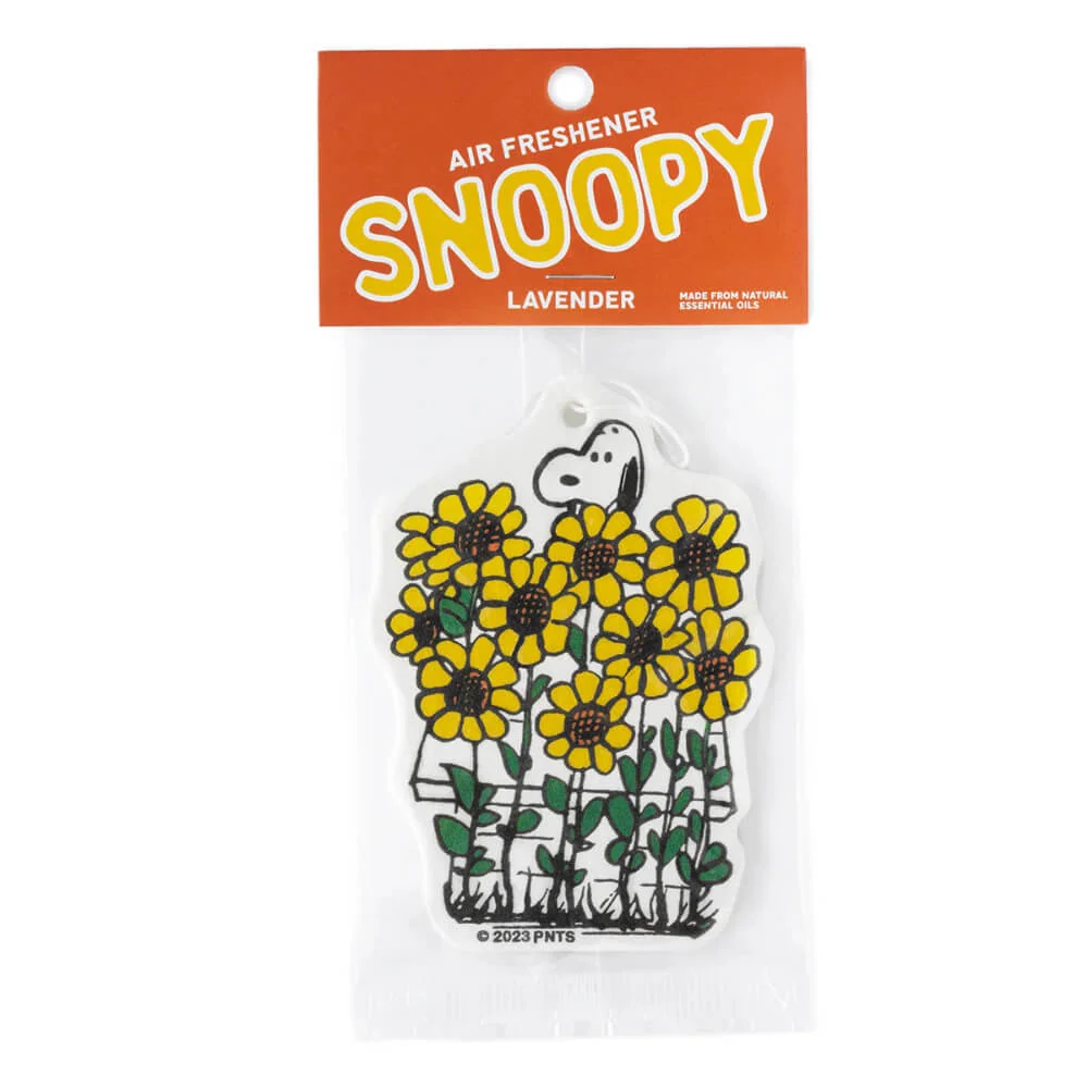 Diffuseur de parfum de voiture - Snoopy tournesol Lavande - Three Potato Four