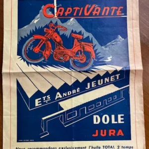 Document Ancienne Publicité Moto Cyclomoteur Mobylette Captivante