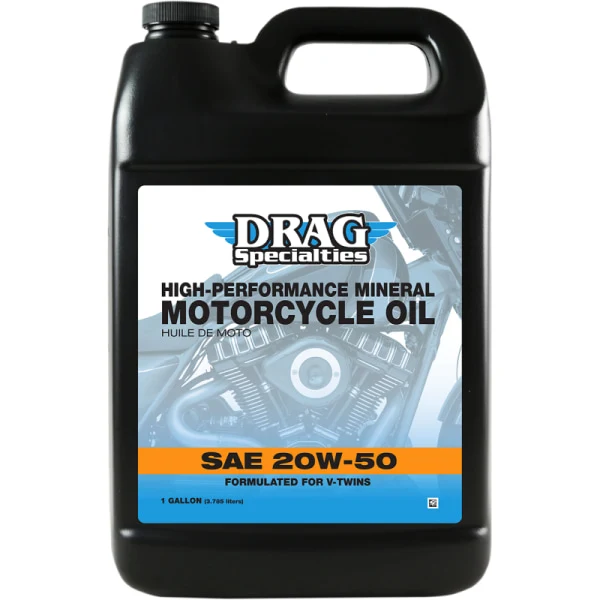 Huile à Moteur de Moto Minérale 20w-50 - Drag Specialties