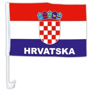 drapeau pour voiture croatie 30x45cm