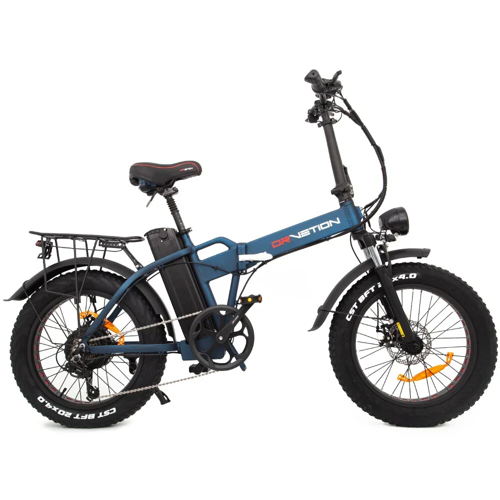 DrveTion AT20 Vélo Électrique - Moteur 750W Batterie 48V10Ah Freins Hydrauliques Roues 20" - Bleu