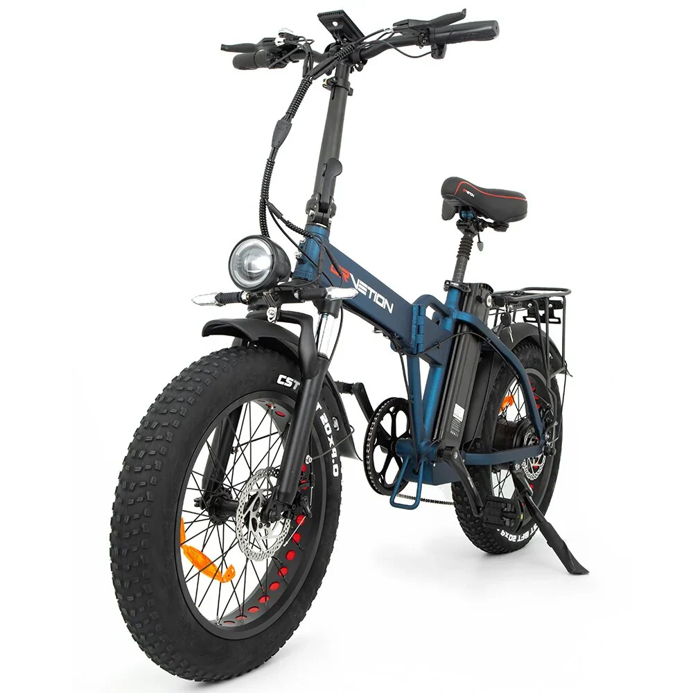 DrveTion AT20 Vélo Électrique - Moteur 750W Batterie 48V15Ah Freins Hydrauliques Roues 20" - Bleu