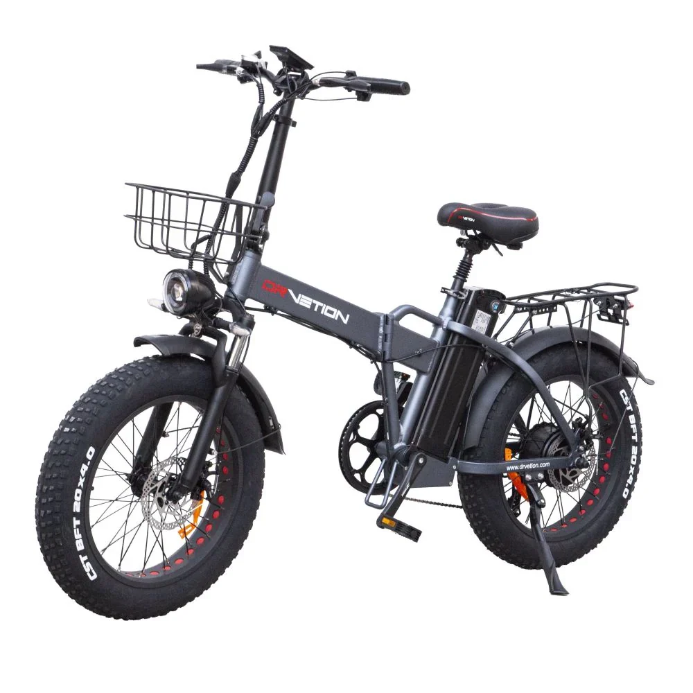 DrveTion AT20 Vélo Électrique - Moteur 750W Batterie 48V15Ah Freins Hydrauliques Roues 20" - Gris