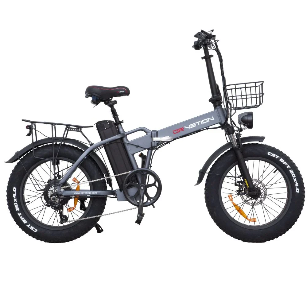 DrveTion AT20 Vélo Électrique - Moteur 750W Batterie 48V15Ah Freins Hydrauliques Roues 20" - Gris