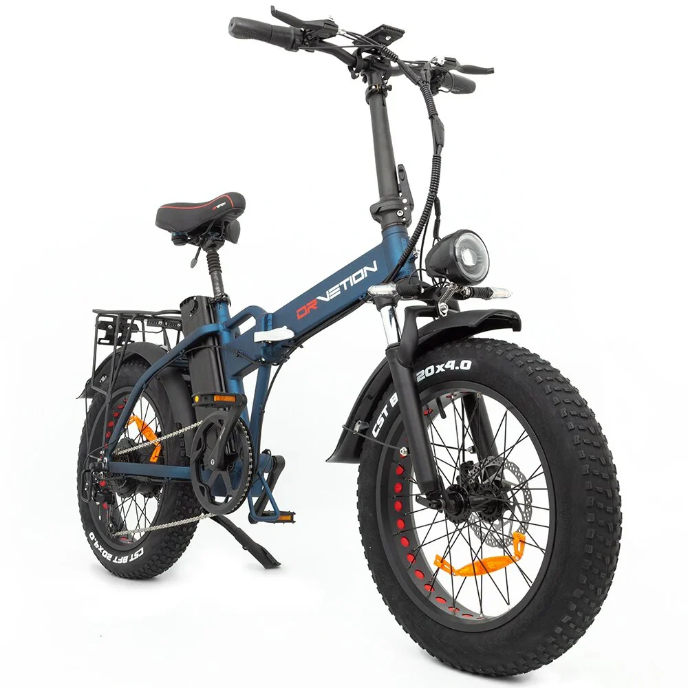 DrveTion AT20 Vélo Électrique - Moteur 750W Batterie 48V20Ah Freins Hydrauliques Roues 20" - Bleu
