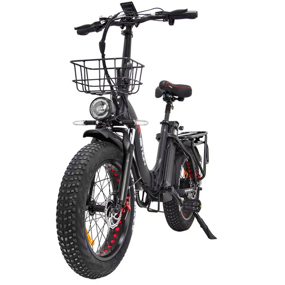 Vélo Électrique DrveTion CT20 - 20*4.0 Pouces Moteur 750W Batterie 48V10AH Frein à Disque - Noir