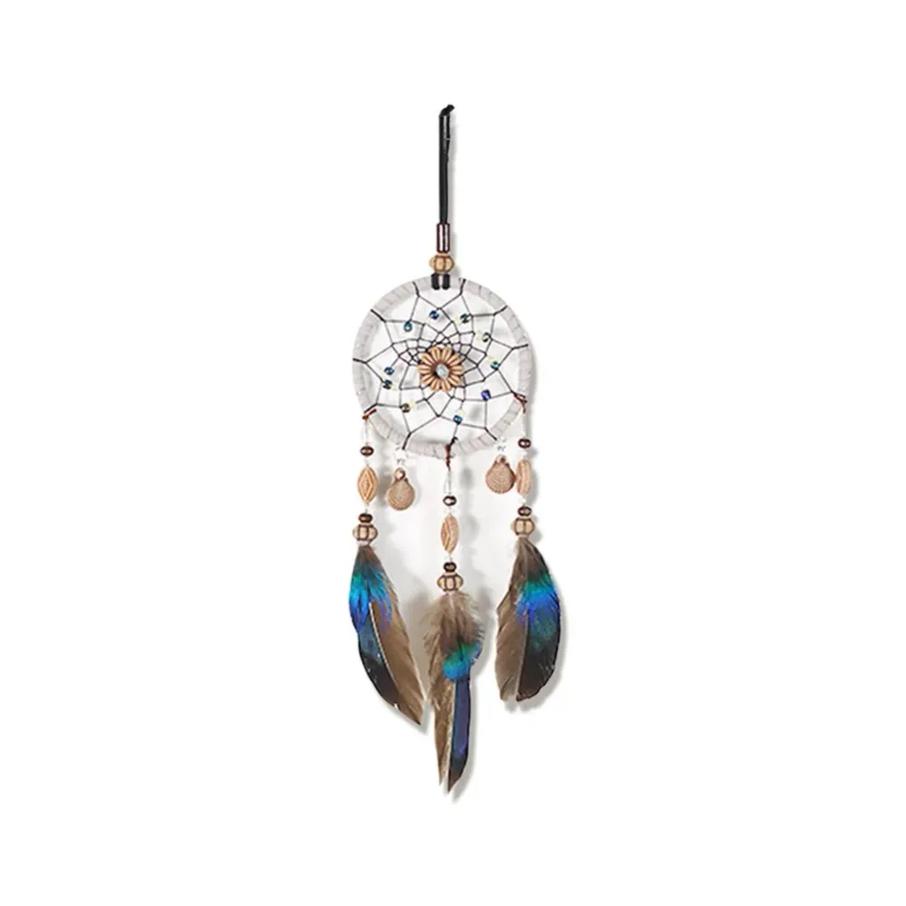 Dsaren Traditionnel Dream Catcher Vintage À la Main Voiture Attrape-rêves Plumes Ornement Suspendue Chambre et Maison