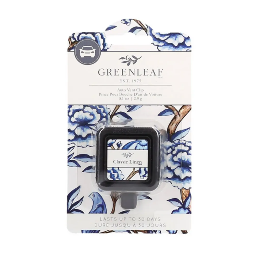 Désodorisant parfumé pour voiture jusqu'à 30 jours - Classic Linen, 2,9g