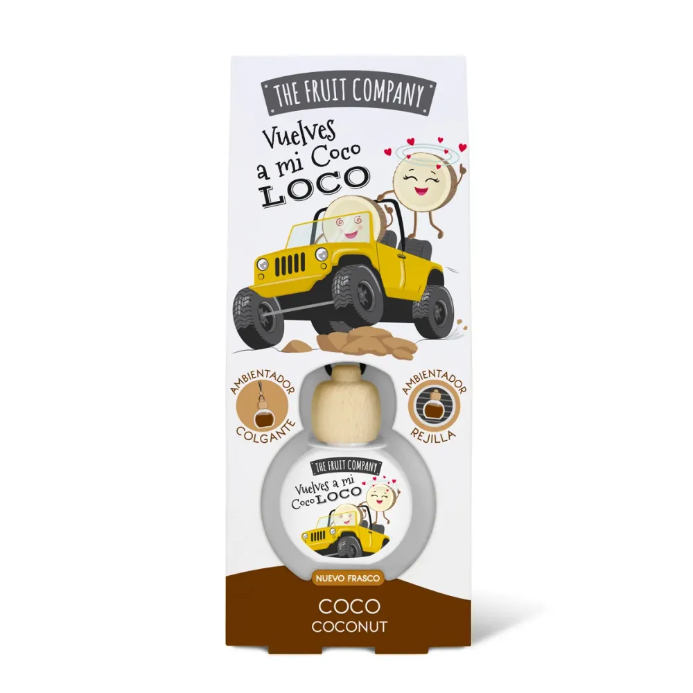 Désodorisant pour voiture 6,5 ml - Noix de coco - Fruit Company