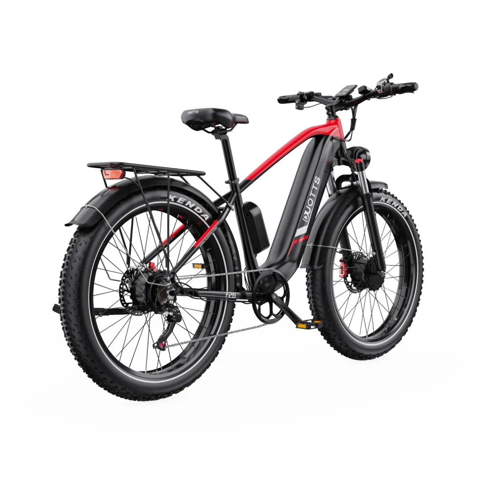 Duotts F26 Vélo Électrique - Moteurs 750W*2 Batterie 48V 20Ah Non Pliable - Noir et rouge