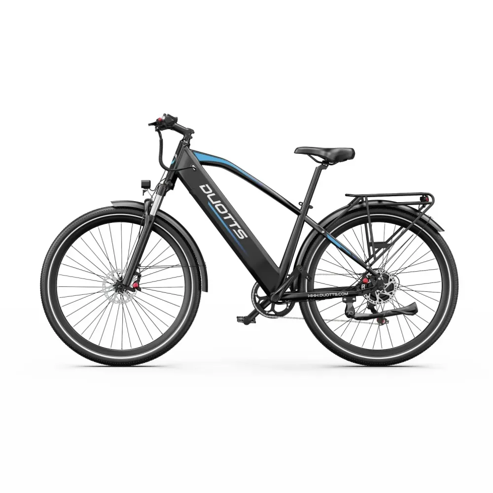 Vélo Électrique Duotts C29 Max - Moteur 250W Batterie 48V18Ah 29 Pouces Freins Hydrauliques - Bleu Noir