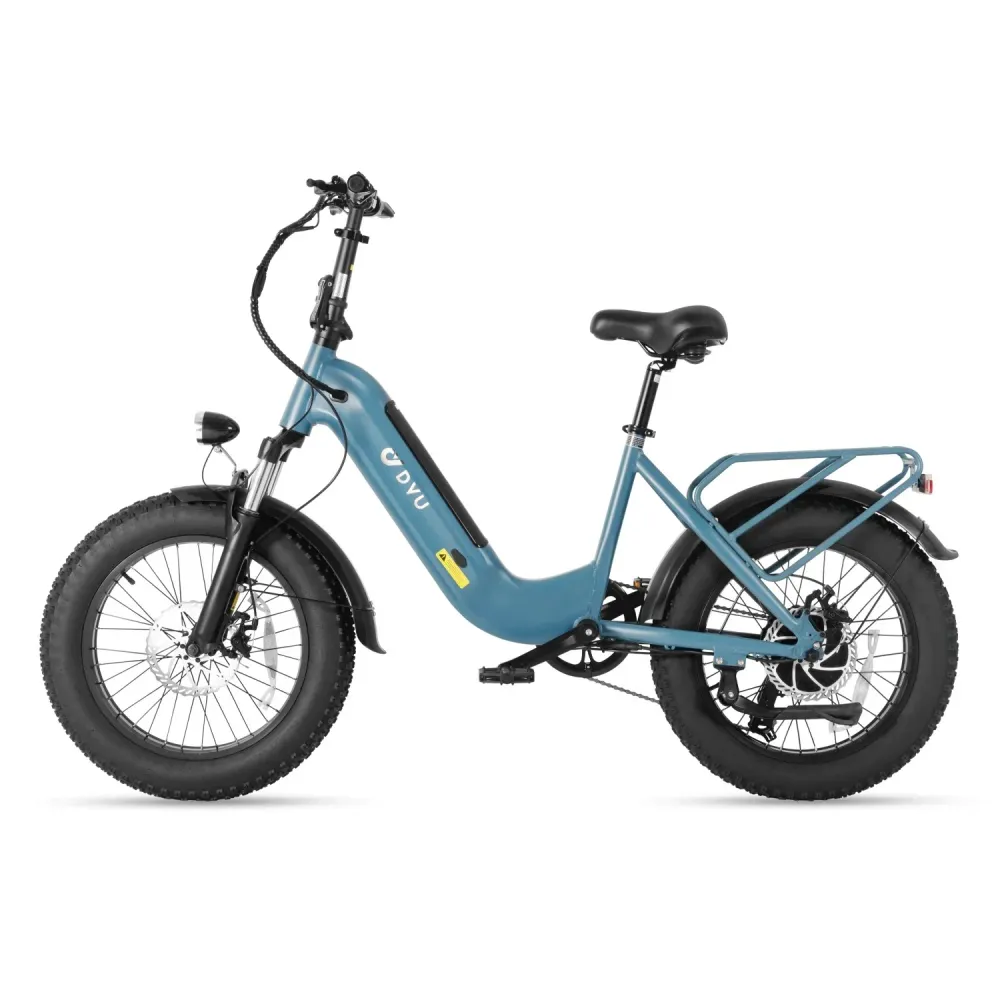 DYU FF500 500W 48V14Ah Batterie vélo électrique pliant 20 pouces - Bleu