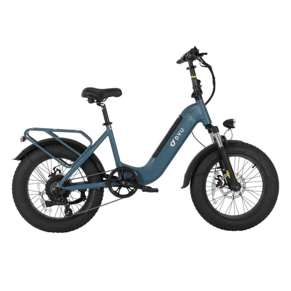 DYU FF500 500W 48V14Ah Batterie vélo électrique pliant 20 pouces - Bleu