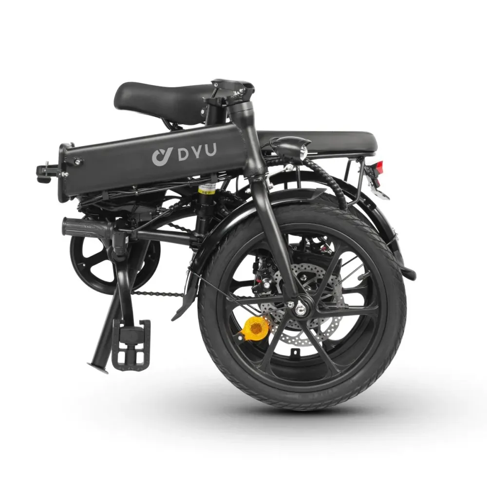 Vélo Électrique Pliant DYU A1F 16 Pouces 25km/h - Moteur 250W Batterie 36V7.5Ah Freins à Disque - Noir