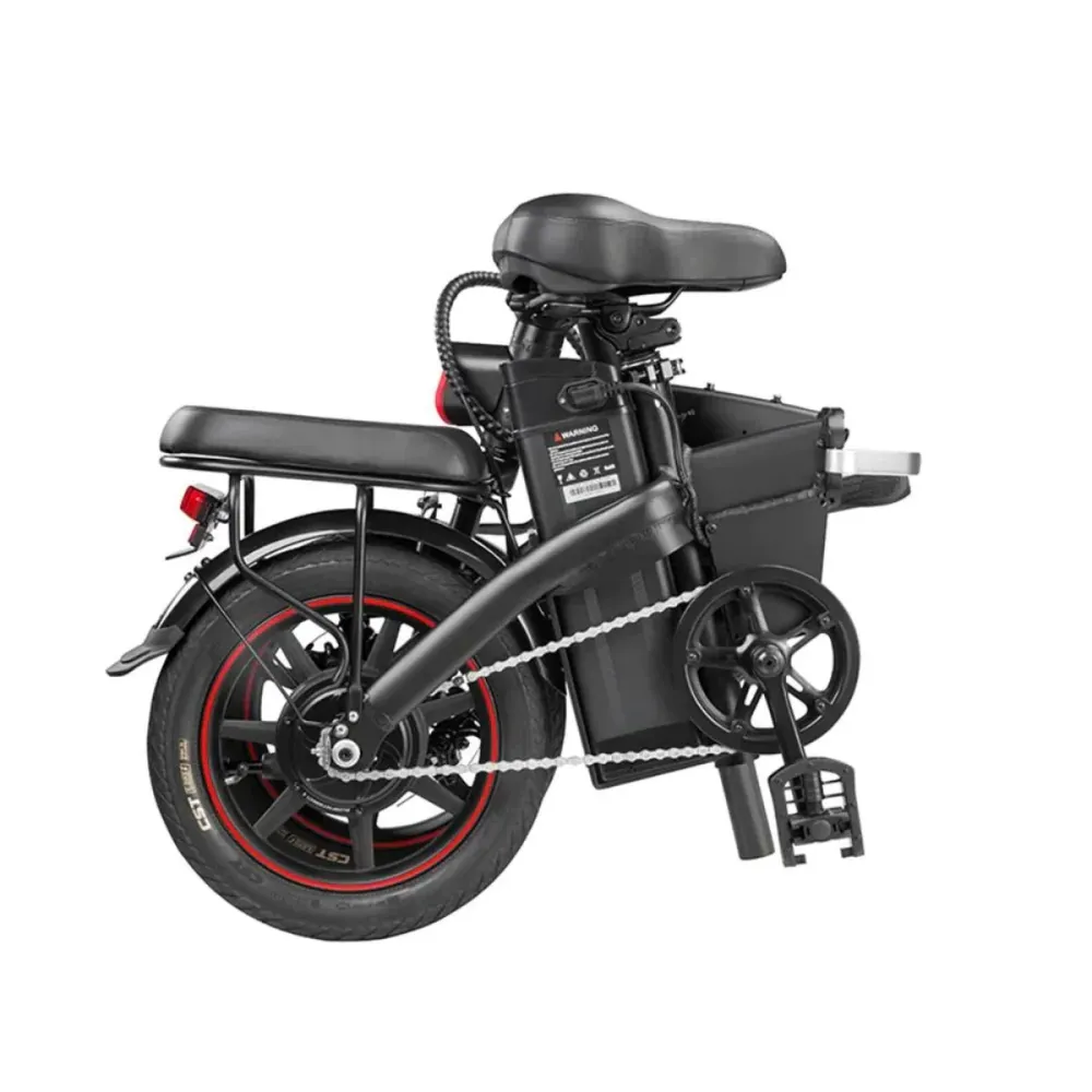 Vélo Électrique Pliant DYU A5 14 Pouces 25km/h - Moteur 350W Batterie 48V7.5Ah Freins à Disque - Noir