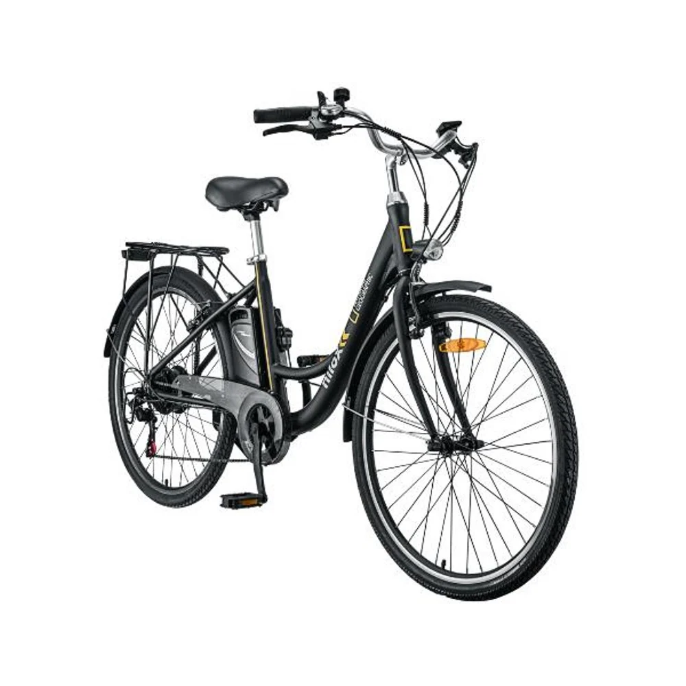 E-Bike Nilox J5 National Geographic 30NXEB266VNG1V2 Motore Brushless High Speed 5 Velocità da 250W e Batteria LG da 36 V R...