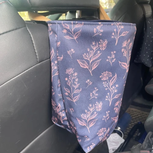 Poubelle de voiture lavable - Corbeille avec ganse Carte Eco Loco