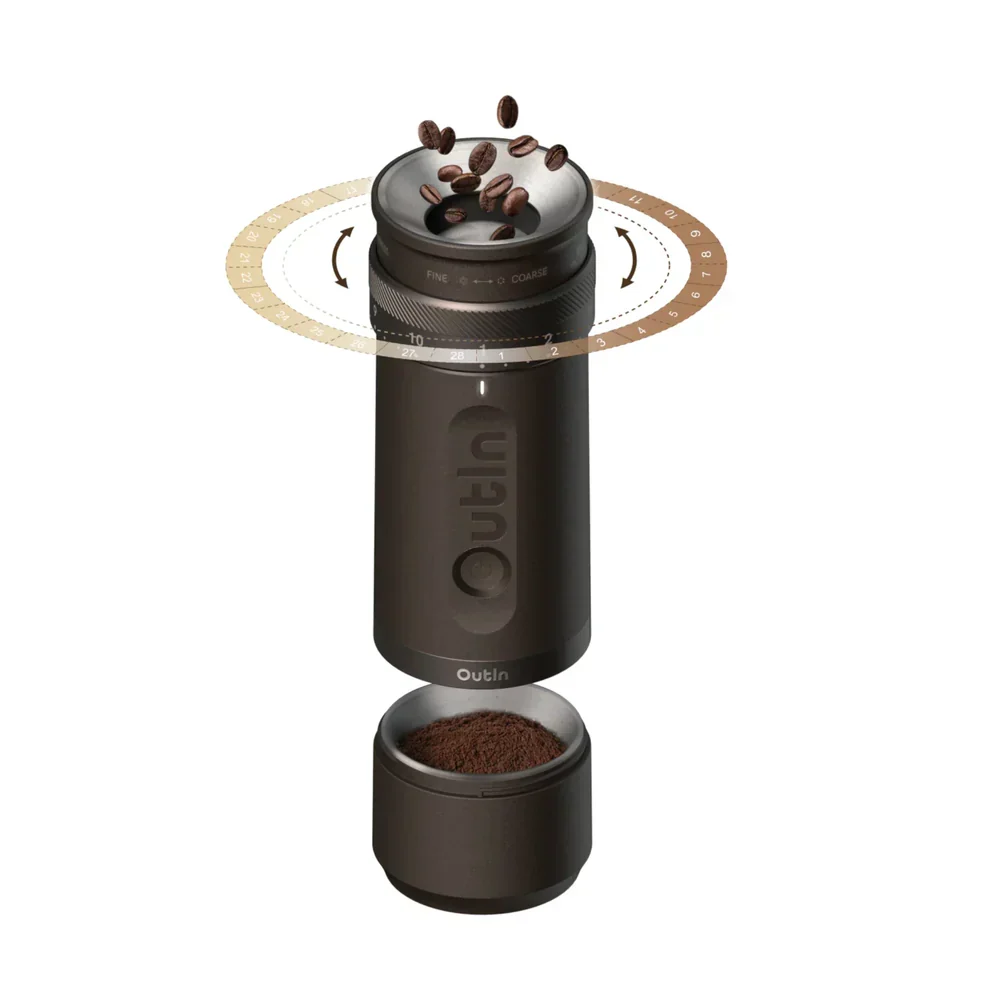 Pack Road Trip – EcoFlow River 3 Station Electrique portable + Moulin à café Outin + Câble de charge voiture EcoFlow Ecofl...