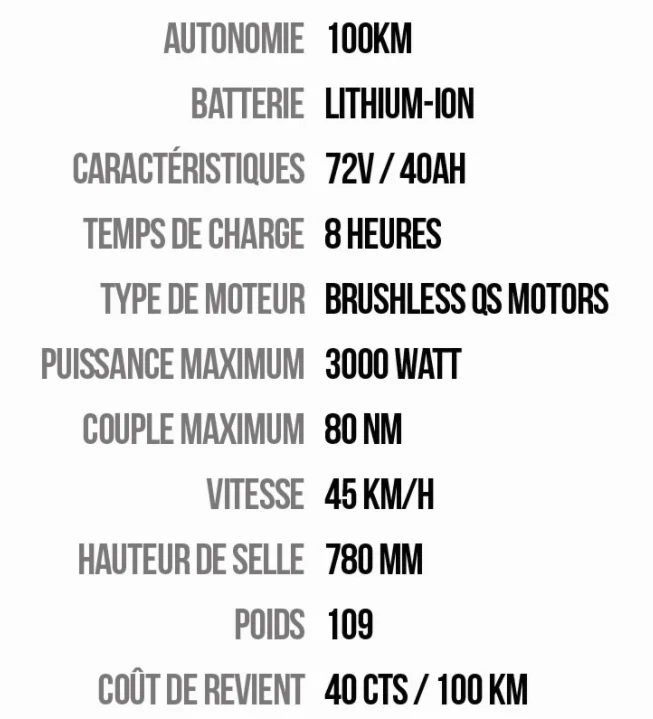 E-GHOST BLACK MAMBA - 125CC - MOTO ÉLECTRIQUE - YOUBEE