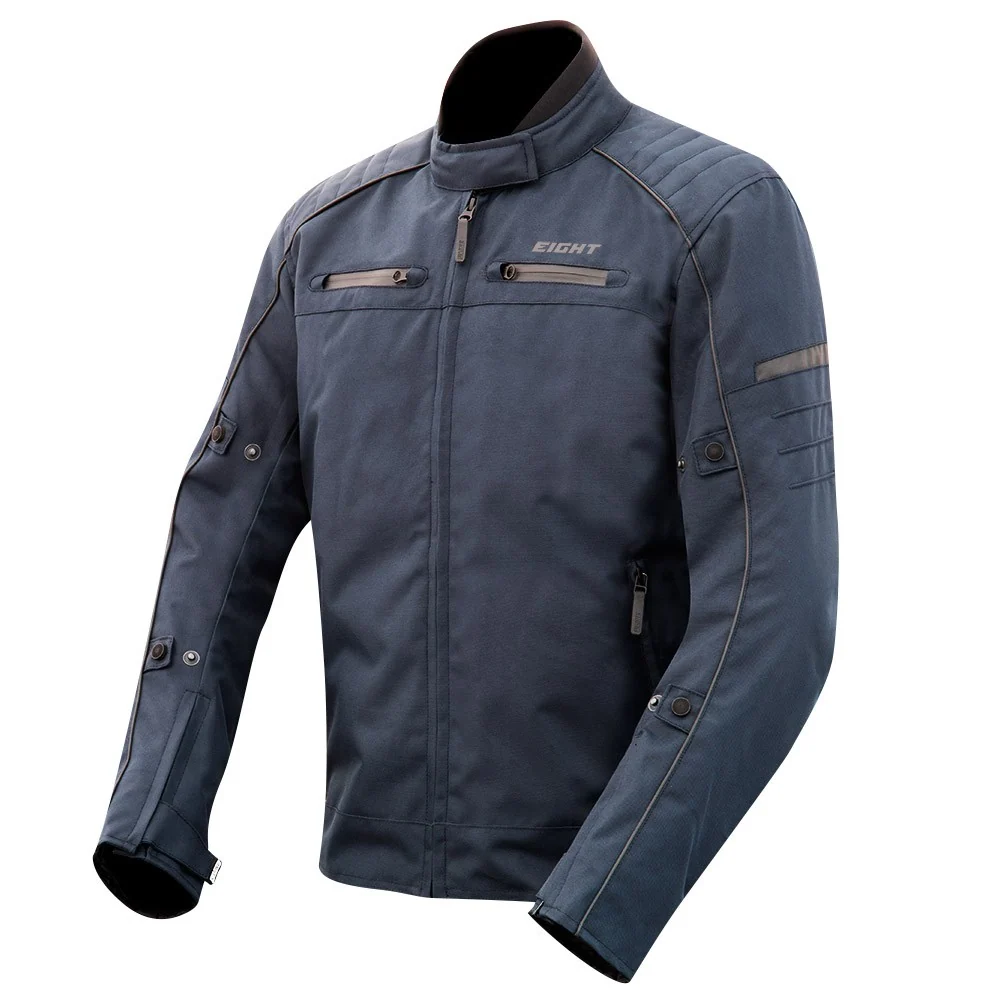 Blouson de moto femme - Season bleu EIGHT