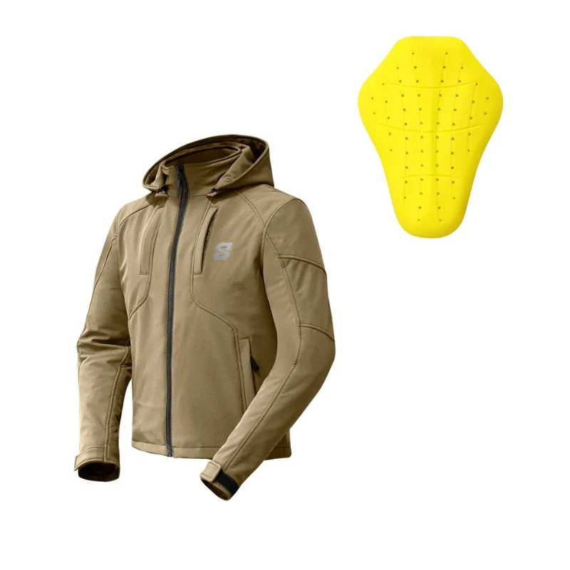 Blouson de moto homme - Cirrus Beige EIGHT