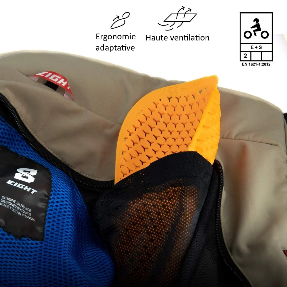 Blouson de moto homme - Cirrus Beige EIGHT