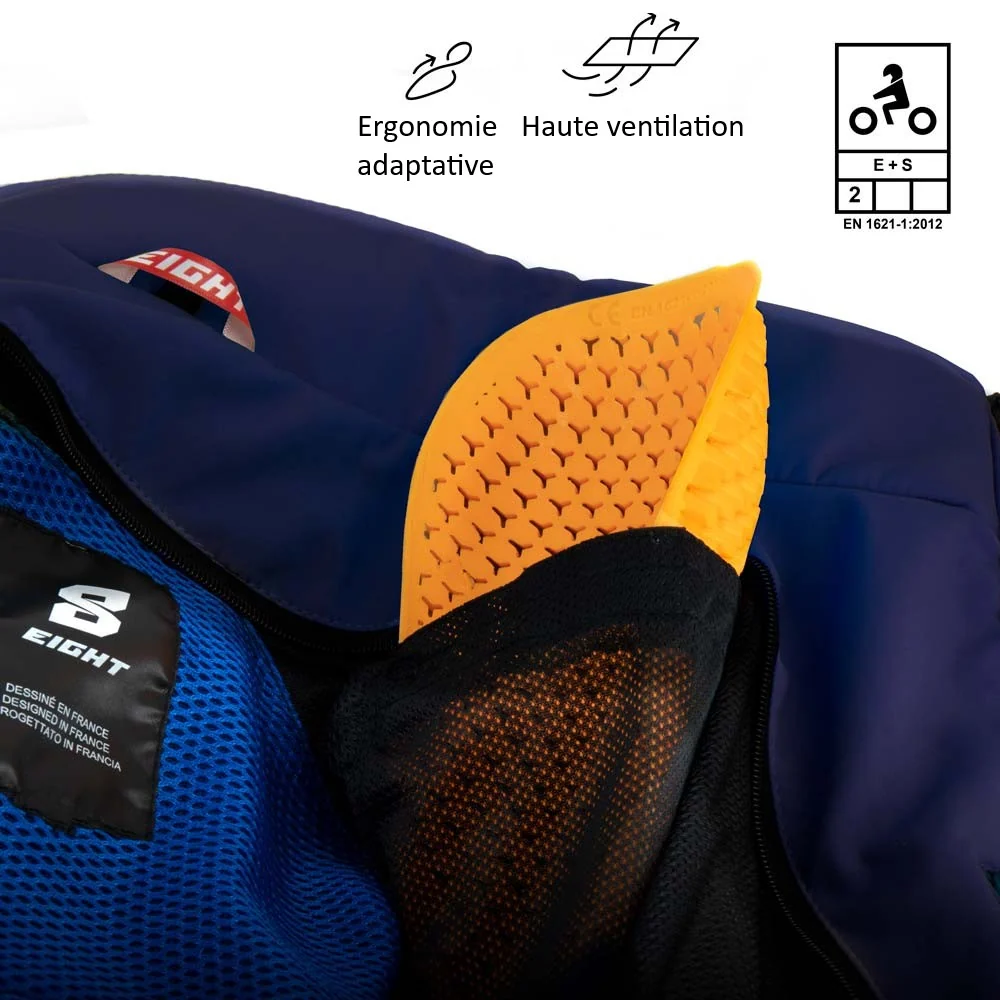 Blouson de moto homme - Cirrus bleu EIGHT