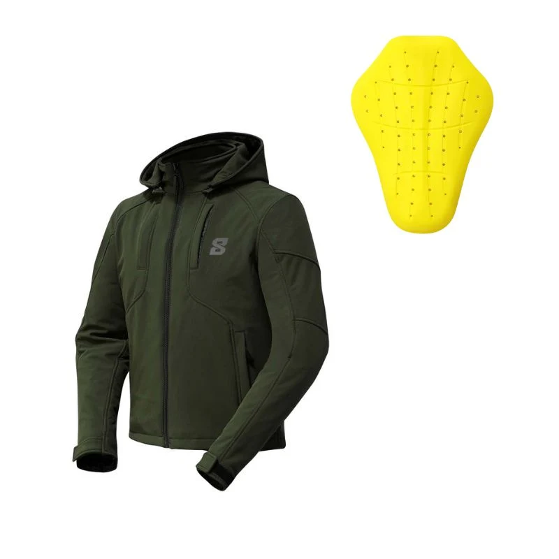 Blouson de moto homme - Cirrus spring kaki EIGHT