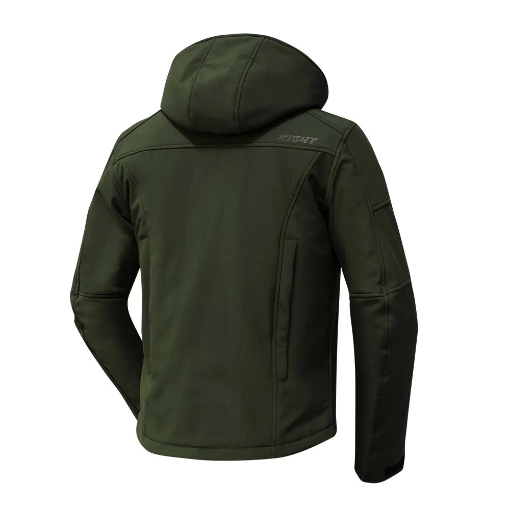 Blouson de moto homme - Cirrus spring kaki EIGHT