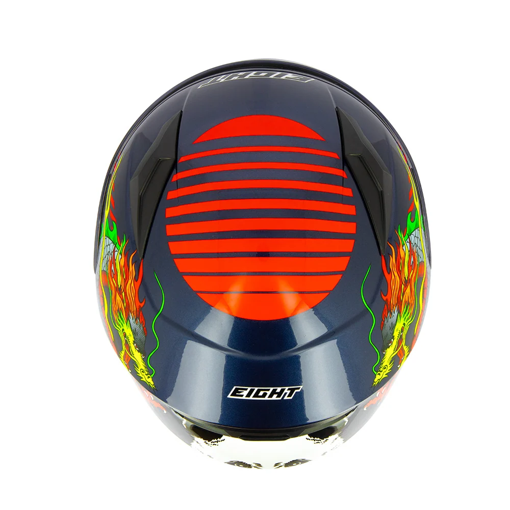 Casque intégral moto enfant - Eight Kanji