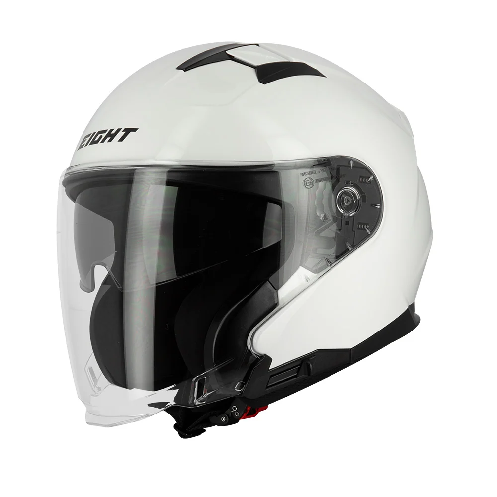 Casque jet moto - Blake Blanc EIGHT