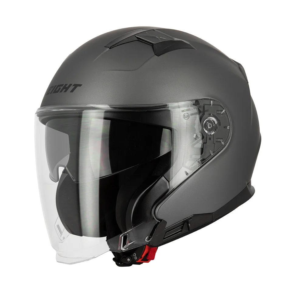 Casque jet moto - Blake Gris Mat EIGHT