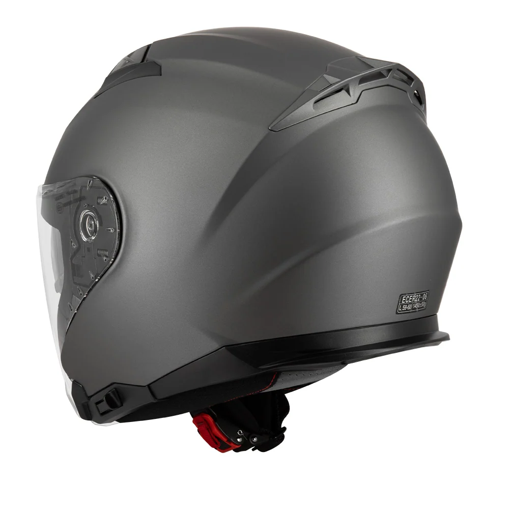 Casque jet moto - Blake Gris Mat EIGHT