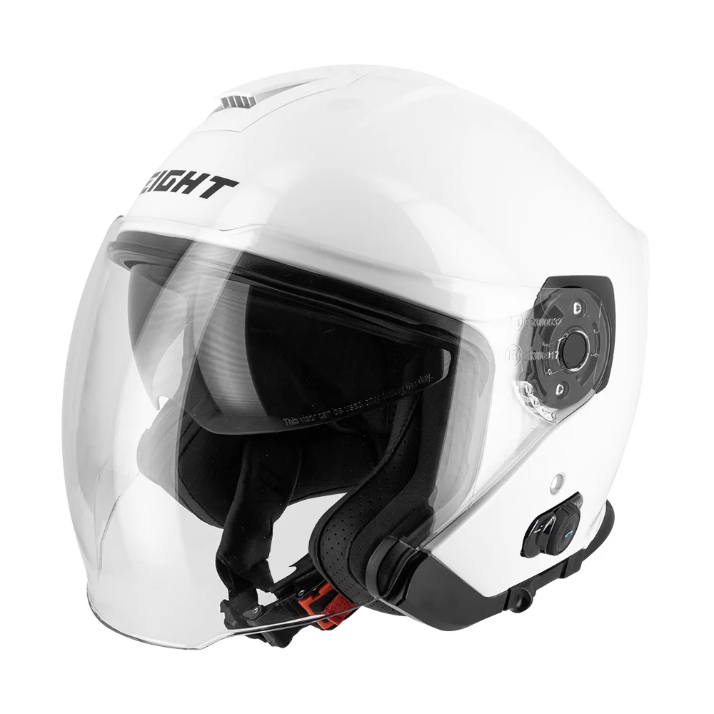 Casque jet moto + Bluetooth - S770 Blanc EIGHT