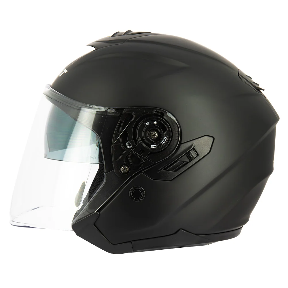 Casque jet moto - E-Tech Noir EIGHT