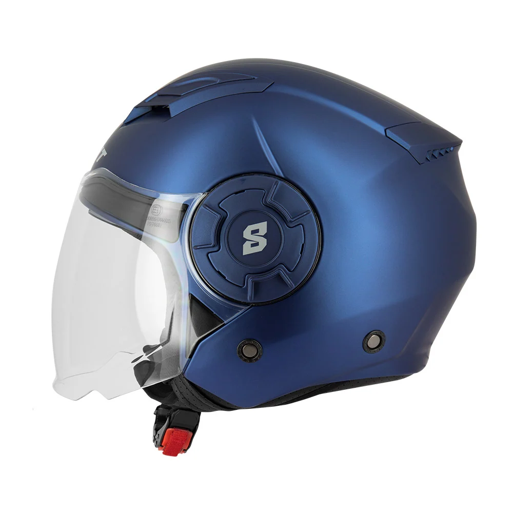 Casque jet moto - S749 Bleu Mat EIGHT