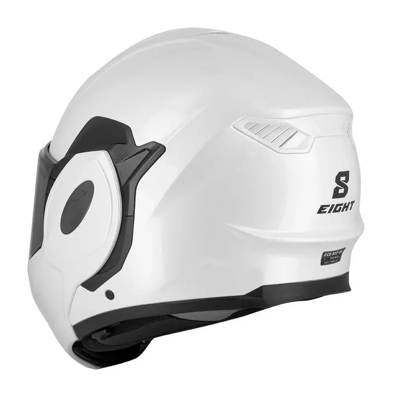Casque moto modulable - FlipTech blanc EIGHT