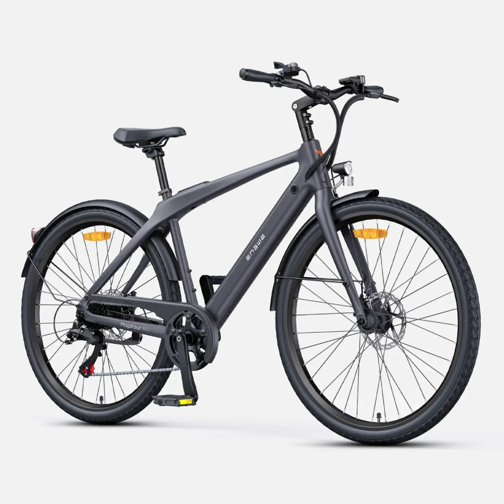 Vélo Électrique ENGWE N1 AIR - Moteur 250W Batterie 36V10Ah Pneus De 27.5 Pouces Freins à Disque - Gris