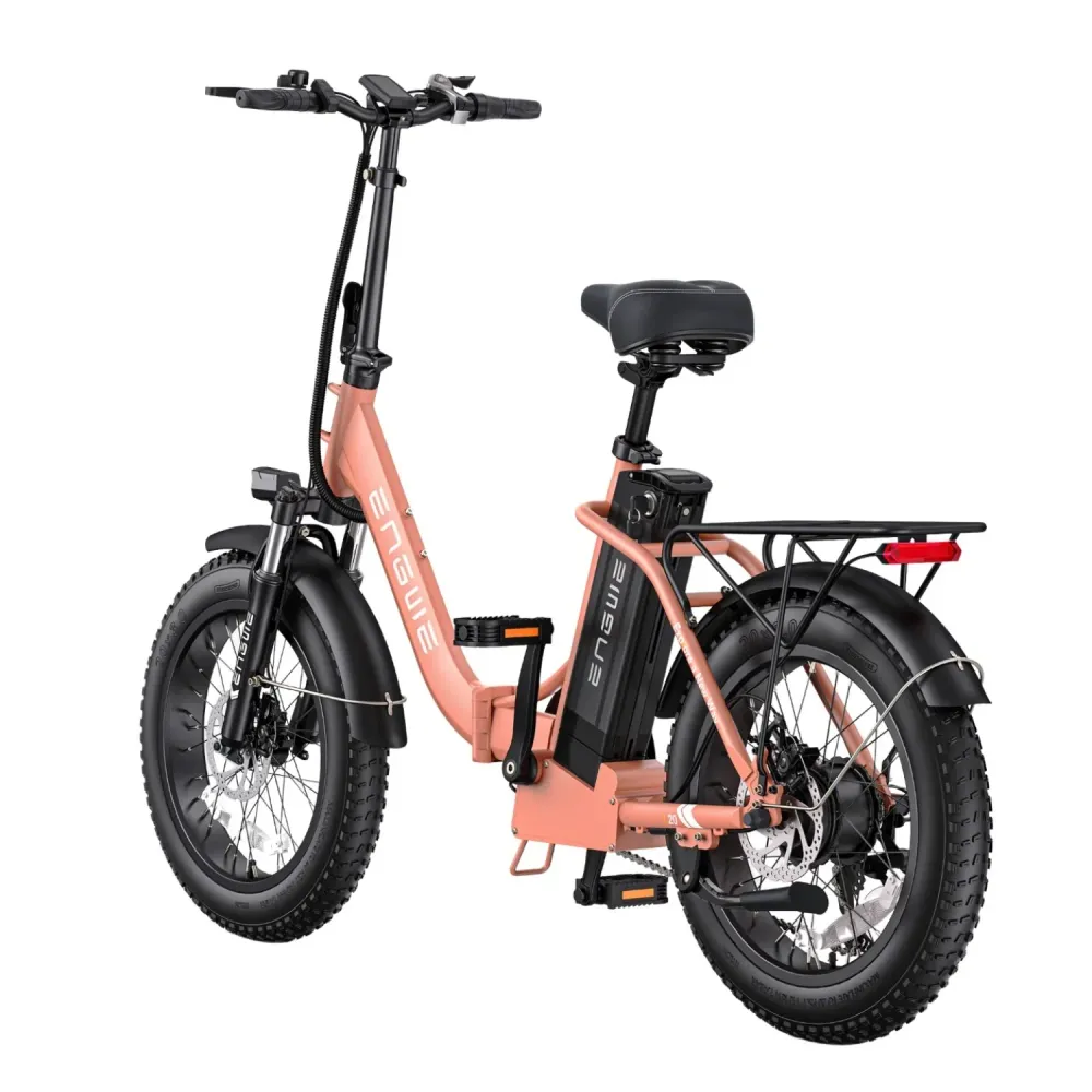 Vélo Électrique ENGWE L20 2.0 - Moteur 750W Batterie 52V13AH Pneus De 20 Pouces Freins à Disque - Rose