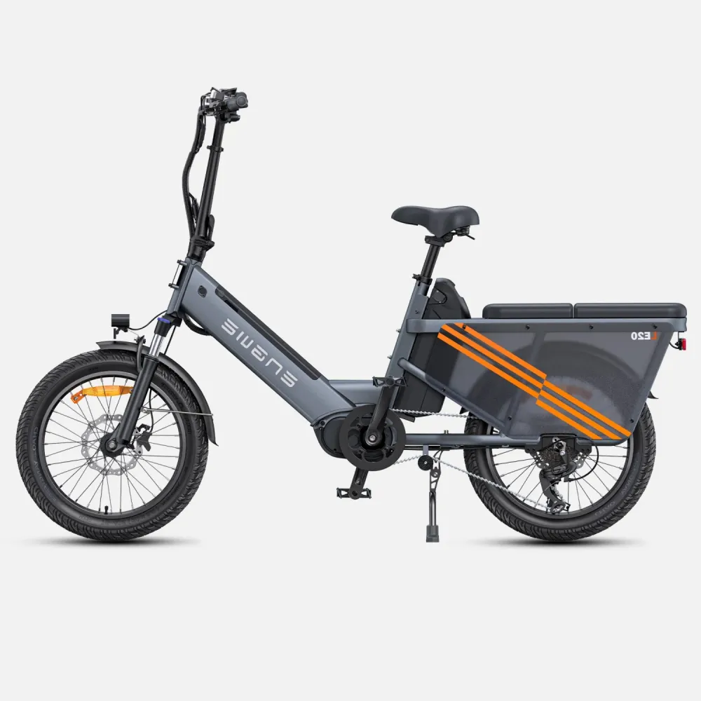 Vélo électrique ENGWE LE20 EU - Pneus 20 Pouces 250W Moteur Double Batterie 48V38.4AH Freins Hydrauliques - Gris