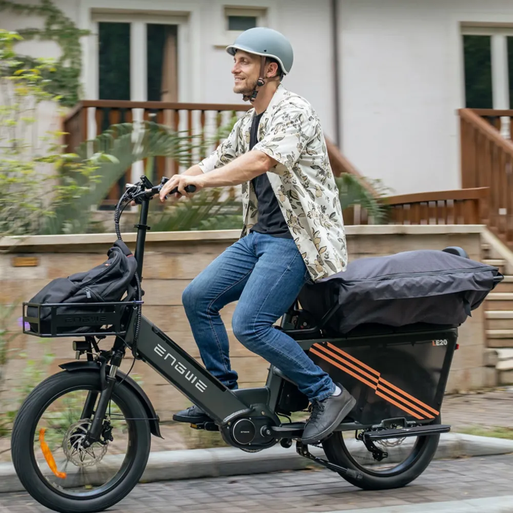 Vélo électrique ENGWE LE20 EU - Pneus 20 Pouces 250W Moteur Double Batterie 48V38.4AH Freins Hydrauliques - Gris